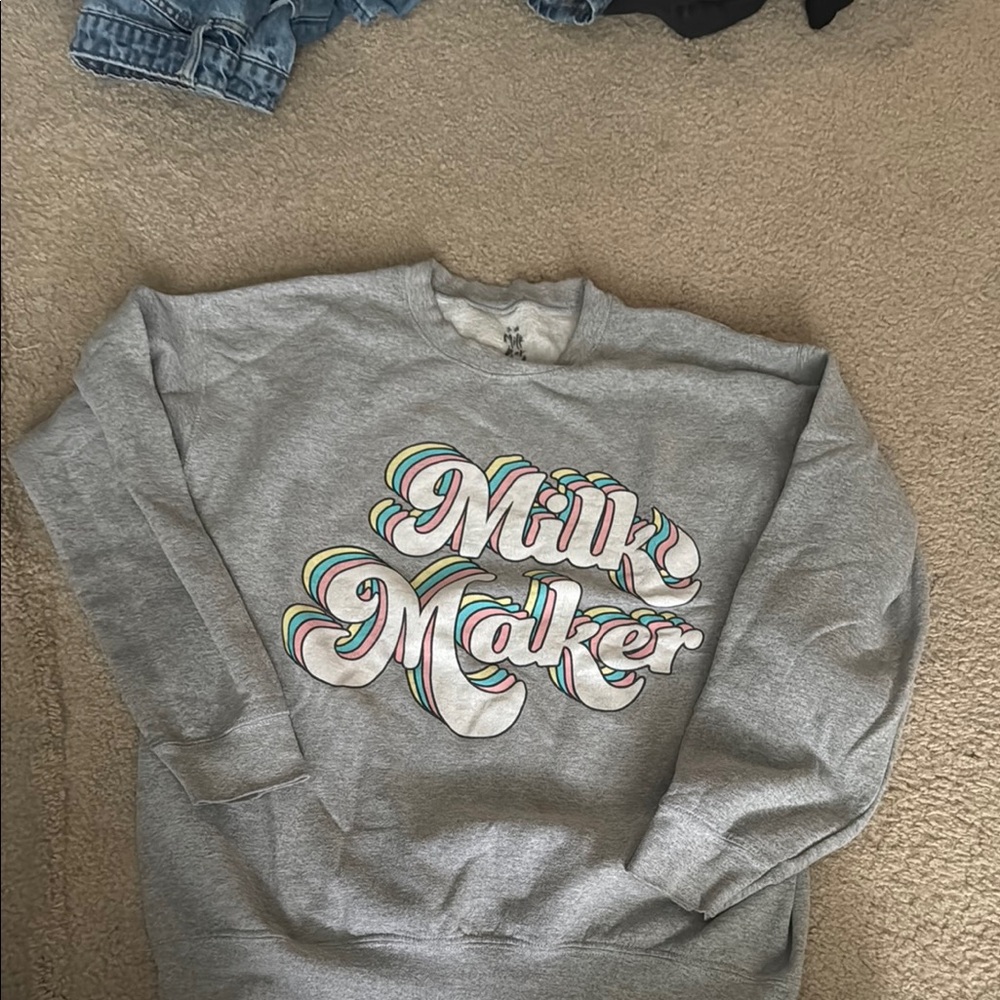 Gray Graphic Men's Sweater